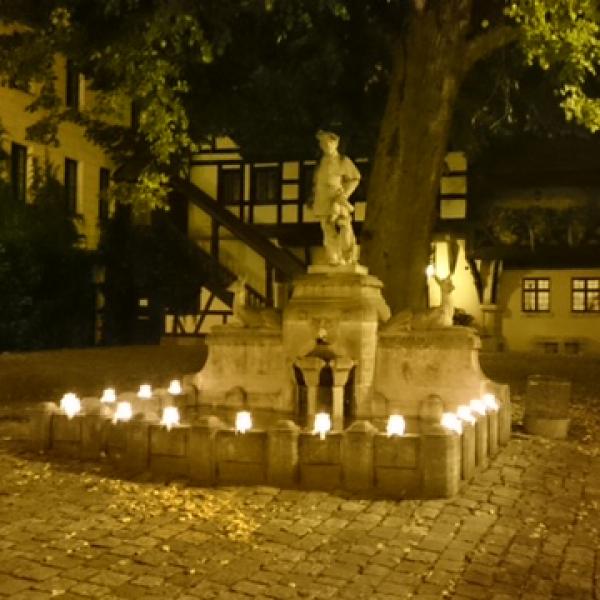 Beleuchtung Brunnen 